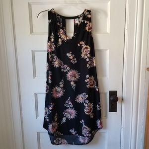 Black Print Sheath Dress